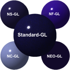 The N Series (NS-GL, NF-GL, NC-GL, NEO-GL) is a lineup of high-functional glass that is based on our standard glass: GL400. 